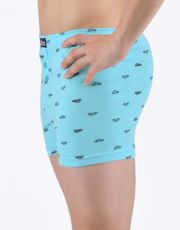 Chłopięce luźne bokserki 25018P GINA aqua naftowy