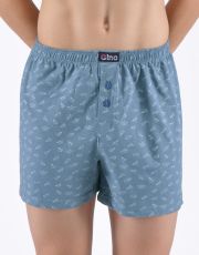 Chłopięce bokserki luźne 65016P GINA smoky-white