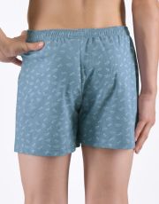 Chłopięce bokserki luźne 65016P GINA smoky-white