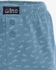 Chłopięce bokserki luźne 65016P GINA smoky-white