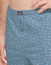 Męskie bokserki luźne 75215P GINA smoky-white