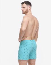 Męskie bokserki luźne 75216P GINA aqua naftowy