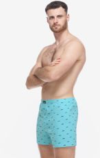 Męskie bokserki luźne 75216P GINA aqua naftowy