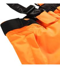 Męskie spodnie narciarskie z membraną PTX EDES ALPINE PRO neonowy pomarańczowy