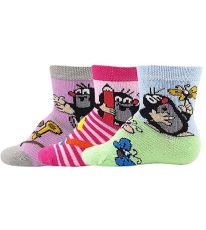 Skarpetki dziecięce we wzory - 3 pary Krecik Boma