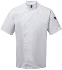 Bluza kucharska z krótkim rękawem na zamek błyskawiczny PR906 Premier Workwear