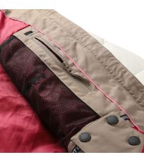 Damska puchowa kurtka narciarska z membraną PTX FERERA ALPINE PRO kremowy