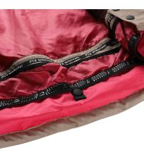 Damska puchowa kurtka narciarska z membraną PTX FERERA ALPINE PRO kremowy