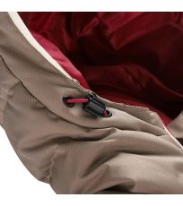 Damska puchowa kurtka narciarska z membraną PTX FERERA ALPINE PRO kremowy