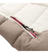 Damska puchowa kurtka narciarska z membraną PTX FERERA ALPINE PRO kremowy