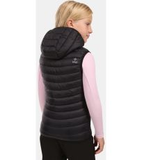 Dziewczęca kamizelka ocieplana TOMM-JG KILPI Czarny