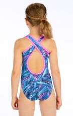 Jednoczęściowy strój kąpielowy sportowy dla dziewcząt 6G411 LITEX 