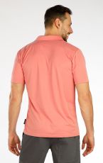 Męska koszula polo 5F277 LITEX łososiowy