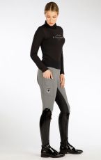 Damskie legginsy jeździeckie J1395 LITEX jasnoszary