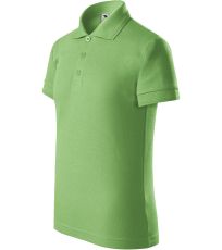 Dziecięca koszulka polo Pique Polo Malfini Zielona trawa