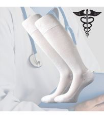 Podkolanówki medyczne unisex Medi knee VoXX® biały