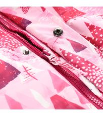 Dziecięcy kombinezon zimowy z membraną PTX KIREMO ALPINE PRO różowy