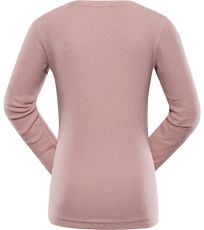 Dziecięcy t-shirt z długim rękawem BOGRO ALPINE PRO pale mauve